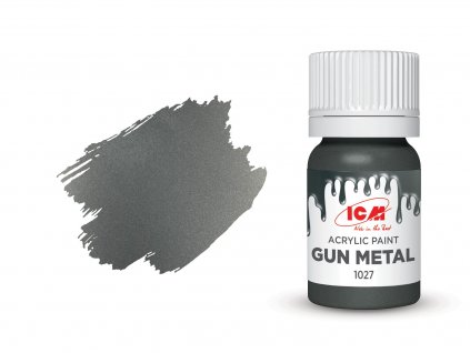 Farba ICM - Gun Metal 12ml