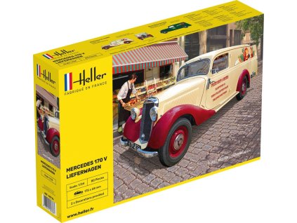 mercedes benz 170 v lieferwagen 1 24 heller 80736 06