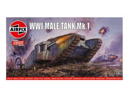 Tank Mk. I "Male"  WW1 tank, Vintage Classics 1/76