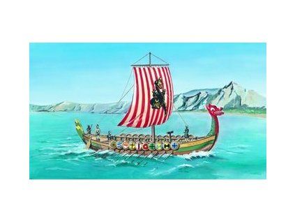 Drakkar vikingská loď 1/60