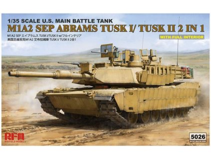 M1A2 Abrams TUSK I/ TUSK II with Full Interior 1/35