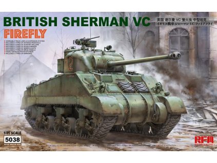British Sherman Vc Firefly with Workable Track Links 1/35