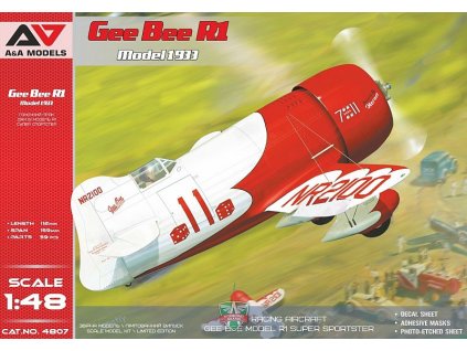 Gee Bee R1 (1933 version) racing aircraft 1/48