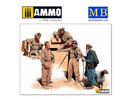 Modern U.S. tankmen in Afghanistan 1/35 MasterBox
