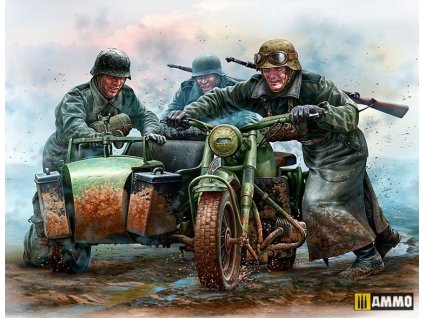 German motorcyclists, WWII 1/35 MasterBox