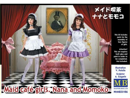 Maid café girls. Nana and Momok 1/35 MasterBox