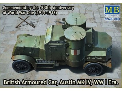 British Armoured Car, Austin, MK IV, WW I 1/72 MasterBox