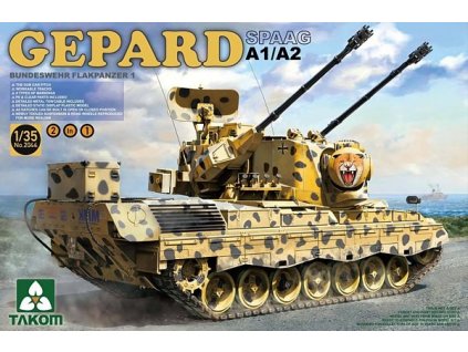 Flakpanzer 1 Gepard SPAAG A1/A2 2in1 1/35 Takom