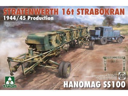 Stratenwerth 16t Strabokran 1944/45 prod. & Hanomag ss100 1/35