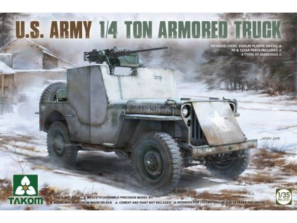 U.S. Army 1/4 ton armored  truck 1/35 Takom