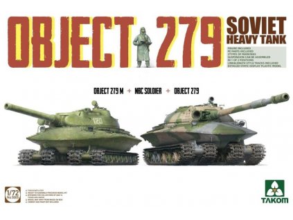 Object 279+Object 279M+NBC Soldier Soviet Heavy Tank 1/72 Takom