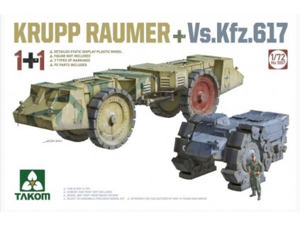 Krupp Räumer + Vs.Kfz.617 1/72 Takom