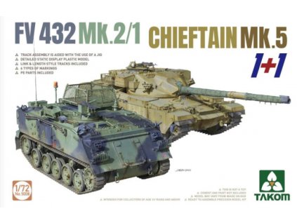 FV432 Mk.2/1 Chieftain Mk.5 (1+1) 1/72 Takom