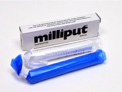 Milliput Zweikomponenten-Spachtelmasse – Superfein Weiß 113,4 g