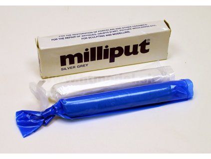 Milliput Zweikomponenten-Spachtelmasse – Superfein Grau 113,4 g
