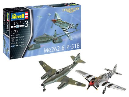 Me 262 Schwalbe & P-51B Mustang Combat Set 1/72