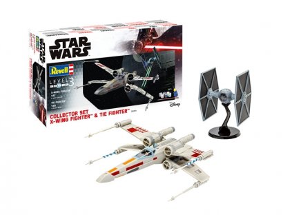 Collector Set X-Wing Fighter + TIE Fighter Star-Wars 1/57 & 1/65