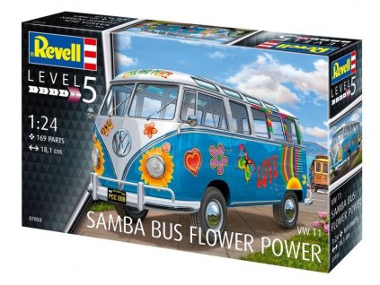 VW T1 Samba Bus "Flower Power" 1/24