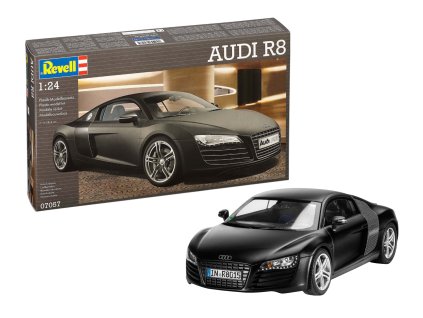 audi r8 black 1 24 REVELL 07057 01