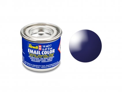 Farba Revell ENAMEL - 54 Modrá nočná lesklá (Night Blue Gloss RAL5022) 14ml