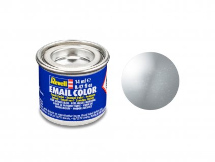 Farba Revell ENAMEL - 90 Strieborná metalická (Silver Metallic) 14ml