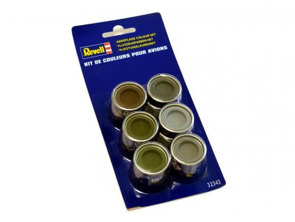 Sada syntetických barev Revell Email Color - Aircraft Colour Set 6x14ml