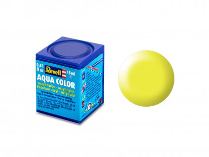 Farba Revell AQUA - 312 Žltá žiarivá zamatová (Luminous Yellow Silk RAL1026) 18ml