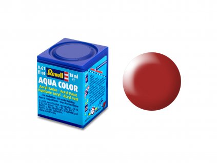 Farba Revell AQUA - 330 Červená ohnivá zamatová (Fiery Red Silk RAL3000) 18ml