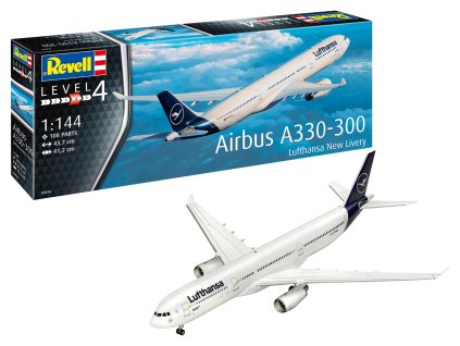 airbus a330 300 lufthansa new livery 1 144 revell 3816 07