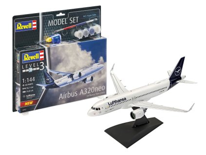 63942 airbus a320neo lufthansa new livery model set 1 144 revell 04
