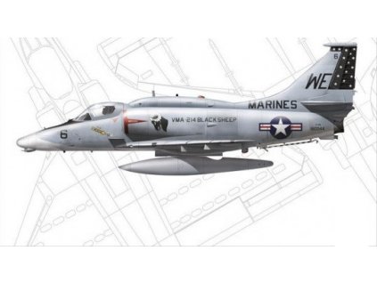 Douglas A-4M Skyhawk - Black Sheep 1/72