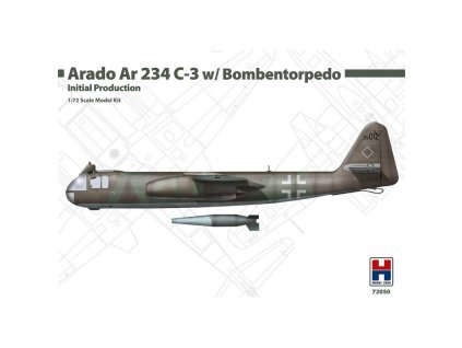 Arado Ar 234 C-3 with Bombentorpedo Initial Product 1/72