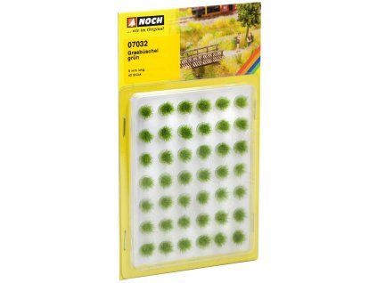 Grass tufts XL green 6mm 42 pcs