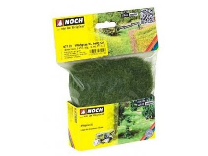 Tráva do diorámy divá XL, svetlá zelená, 12mm vysoká 40g