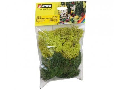 Lišejník do diorámu zelený mix barev 35g