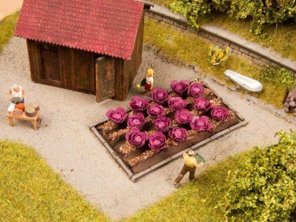 Rotkohl 16 Stück (Fläche 3x6cm) HO 1/72