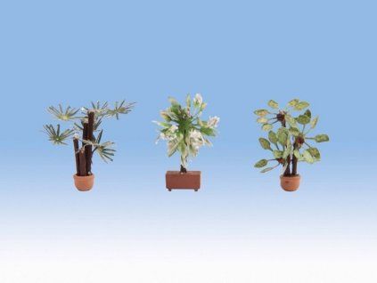Mediterranean ornamental plants 3 pcs HO 1/72
