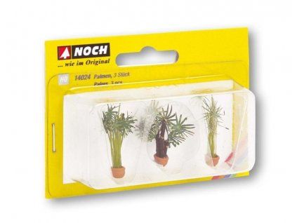 Ornamental palm trees 3 pcs HO 1/72