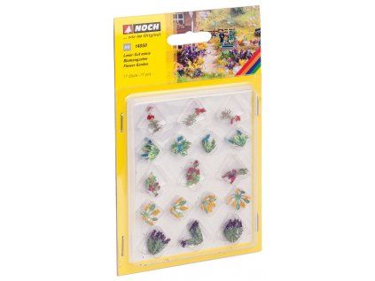 Flower garden 17 pcs Laser Cut HO, 1/72