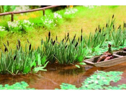 Swamp reeds for diorama Laser-Cut 16 pcs HO