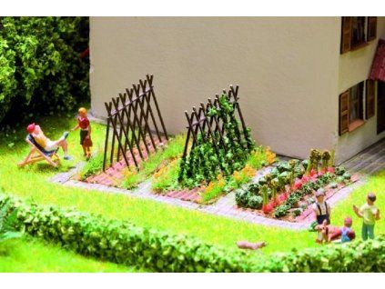 Laser-Cut Wooden Bean Supports 4 pcs HO