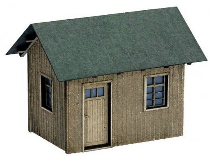Laser-Cut drevený domček 6,1x4,5x5,7cm HO