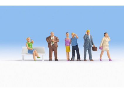 Telefonující chodci 1/87 HO