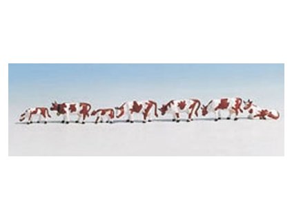 Kravy hnedo-biele 7 ks HO