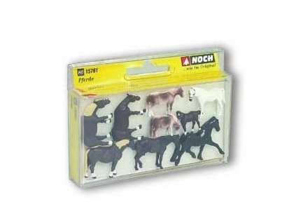 Horses 9 pcs HO