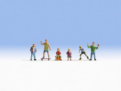 Spielende Kinder 6 Stück HO