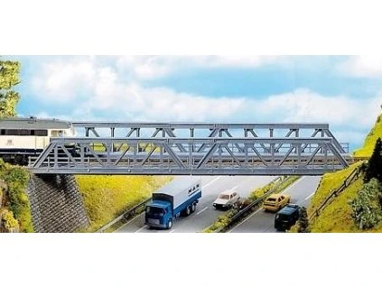 Gerade Stahlbrücke 36 cm HO