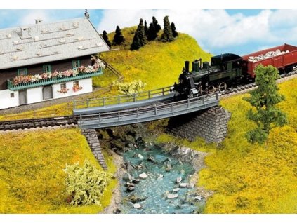 Arched steel bridge 18 cm HO