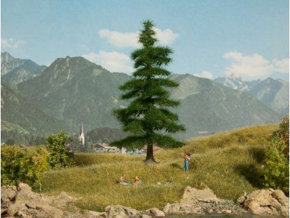 Diorama tree Normandy fir (Caucasian) 145mm high