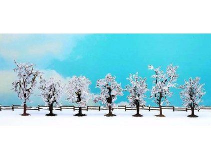 Diorama trees - deciduous winter 7 pcs 80-100mm high
